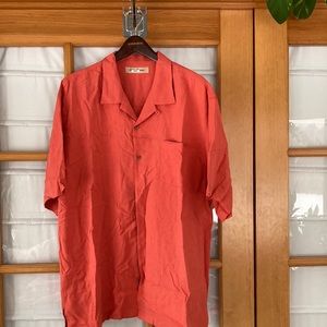 Tommy Bahama short sleeve button silk shirt X